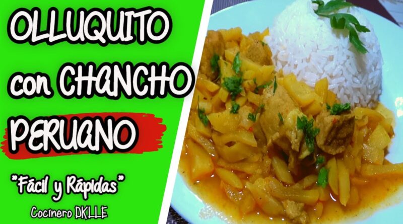 receta de olluquito con chancho