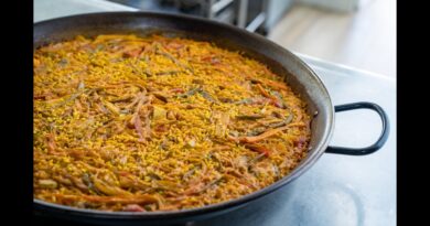 receta de paella vegetariana