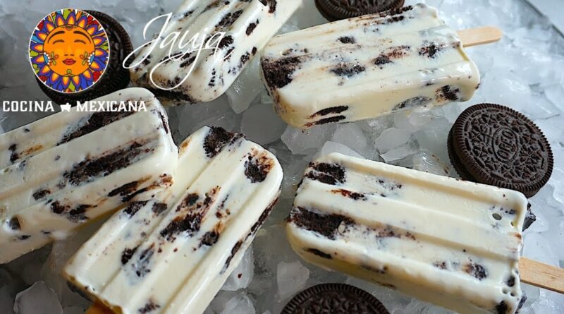 receta de paleta de oreo