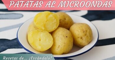 receta de papas al microondas