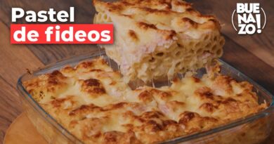 receta de pastel de fideo
