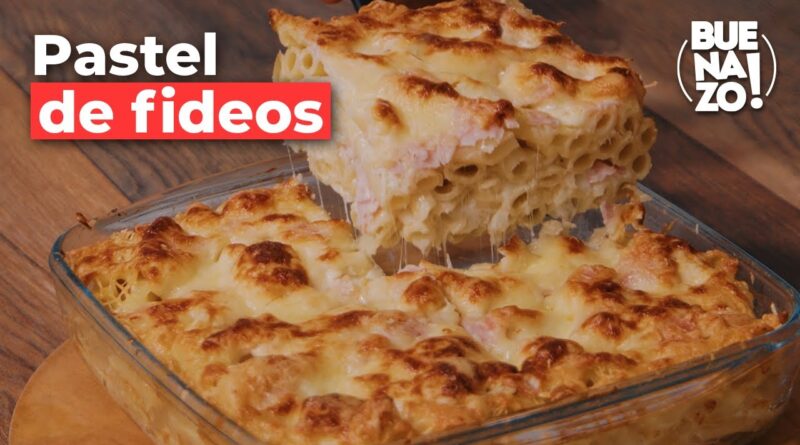 receta de pastel de fideo