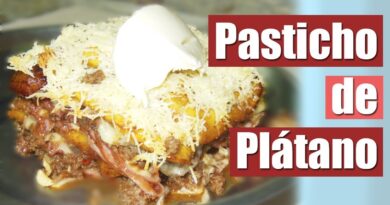 receta de pasticho de platano