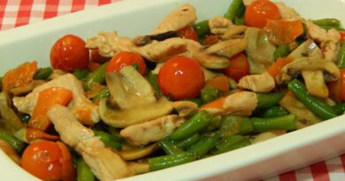receta de pavo con verduras