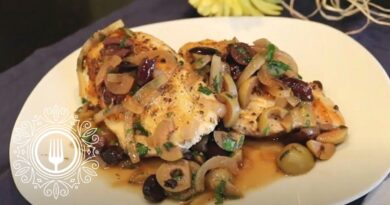 receta de pollo con aceitunas