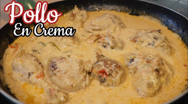 receta de pollo en crema