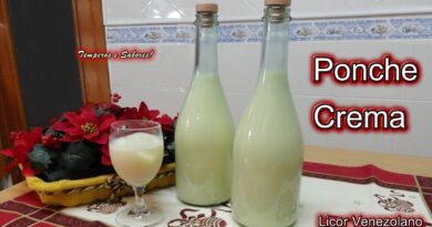 receta de ponche crema venezolano