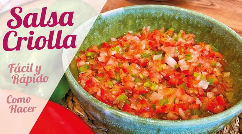 receta de salsa criolla