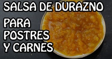 receta de salsa de durazno