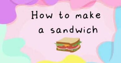 receta de sandwich en ingles