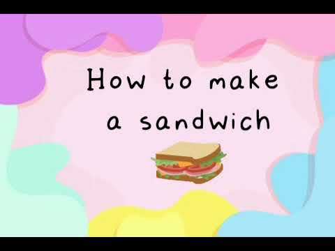 receta de sandwich en ingles