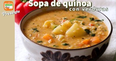 receta de sopa de quinoa