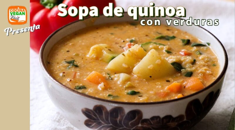 receta de sopa de quinoa