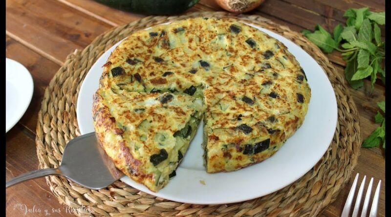 receta de tortilla de calabacin