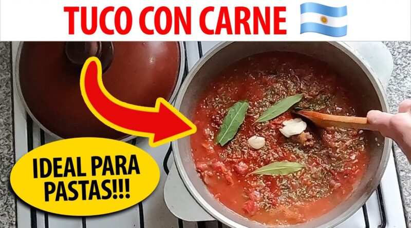 receta de tuco con carne