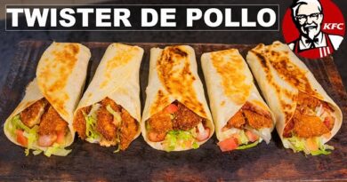 receta de twister de pollo