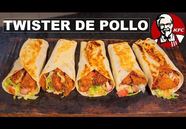 receta de twister de pollo