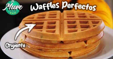 receta de waffles dulces