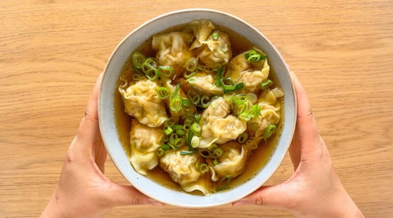 receta de wontons de carne