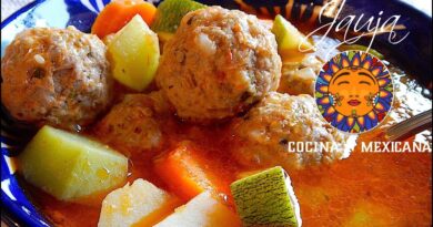 receta de albondigas en caldo