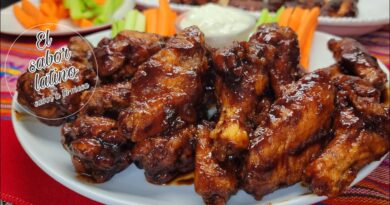 receta de alitas bbq fritas
