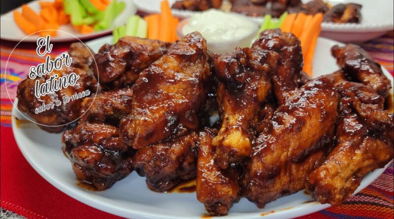 receta de alitas bbq fritas