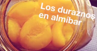 receta de almibar de durazno