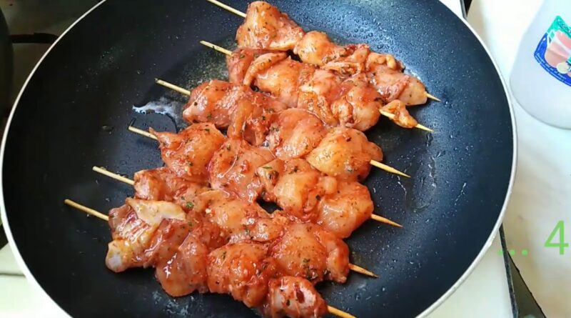 receta de anticuchos de pollo
