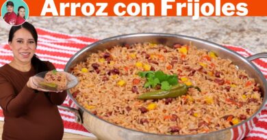 receta de arroz con frijoles