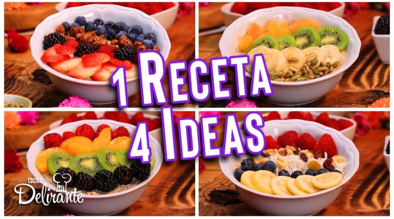 receta de avena con frutas