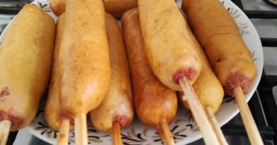 receta de banderillas de salchicha