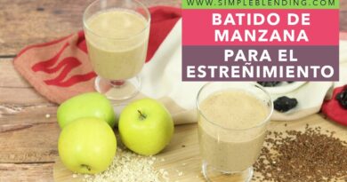 receta de batido de manzana