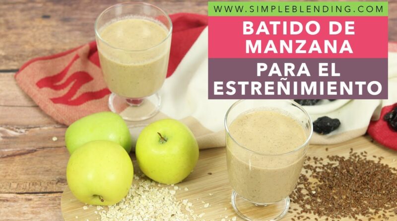 receta de batido de manzana