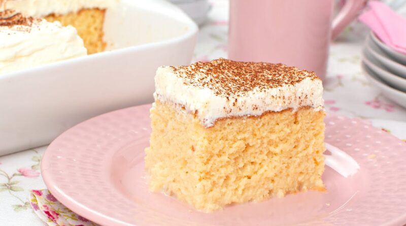 receta de bizcocho tres leches