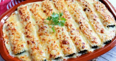 receta de canelones vegetarianos