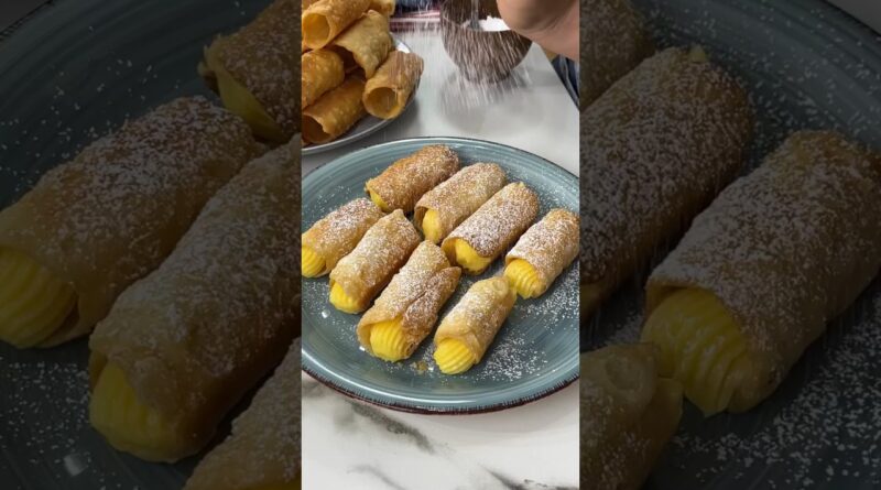 receta de canutillos fritos rellenos