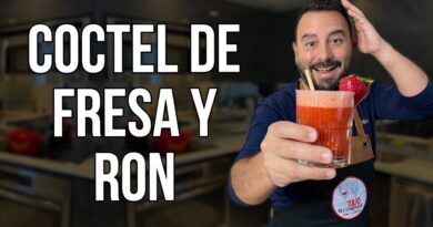 receta de coctel de fresa