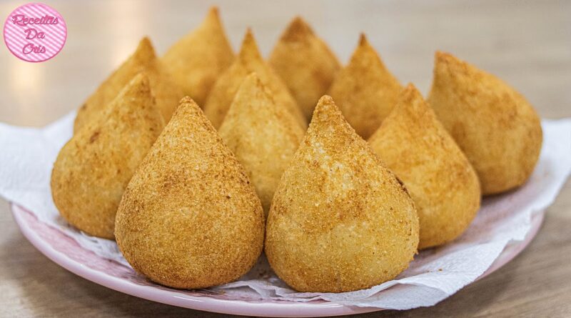 receta de coxinha de frango