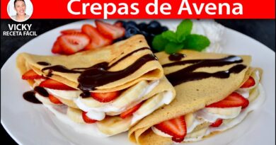 receta de crepas de avena