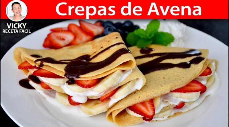 receta de crepas de avena