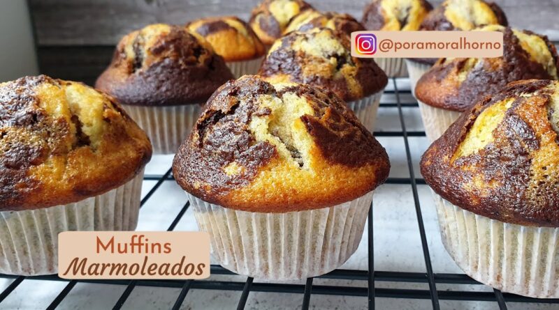 receta de cupcakes marmoleados