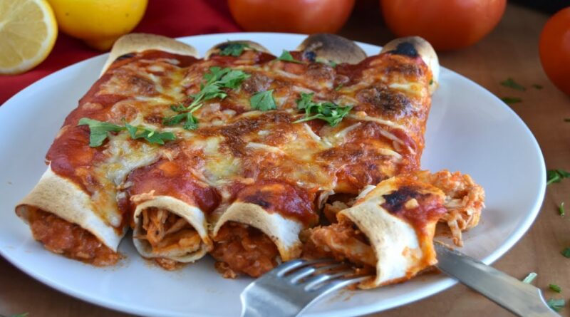 receta de enchiladas de pollo