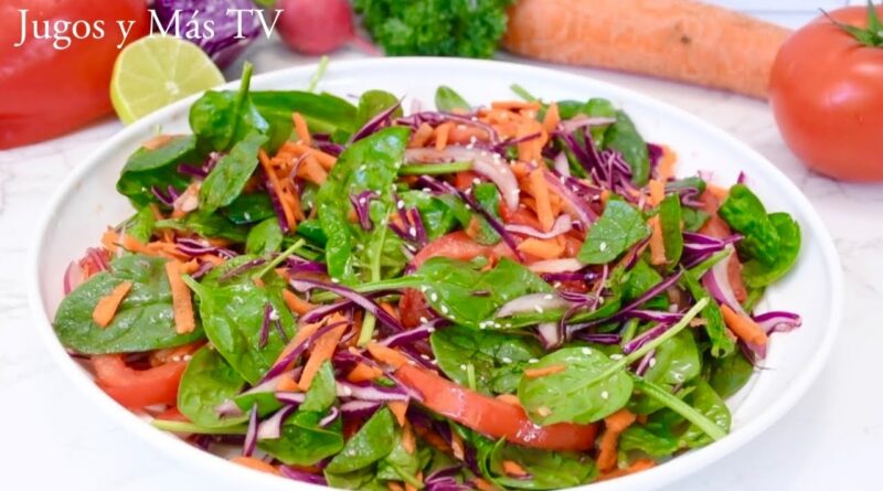 receta de ensalada de espinacas