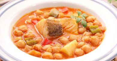 receta de garbanzos con bacalao
