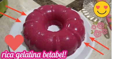 receta de gelatina de betabel