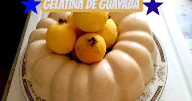 receta de gelatina de guayaba