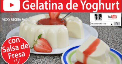 receta de gelatina de yogurt