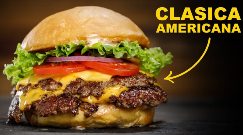 receta de hamburguesa americana