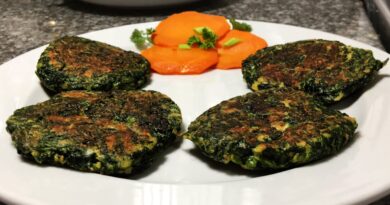 receta de hamburguesas de espinaca
