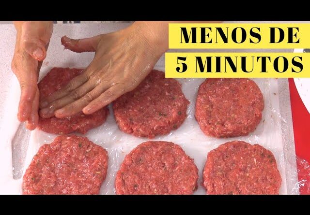 receta de hamburguesas de res